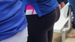 1badbigbrother:  This ASS at the football game last year I wanted to tell her come to the car after for the after game tailgating so I could eat her tight little ass then fuck it raw and hard