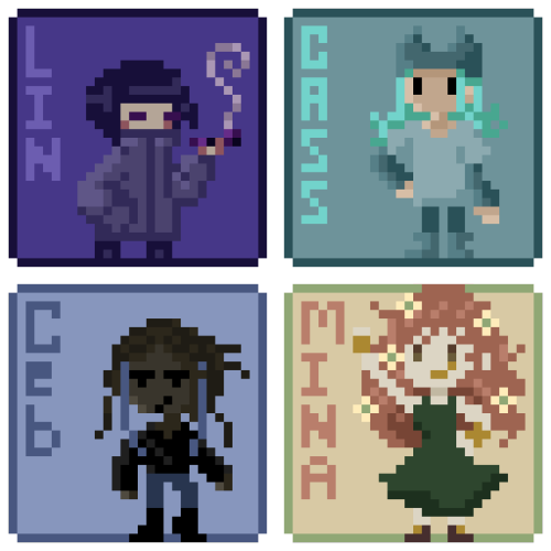 Heist crew assemble!!! For todays @Pixel_Dailies we had to create a heist squad for prompt ‘heistcre