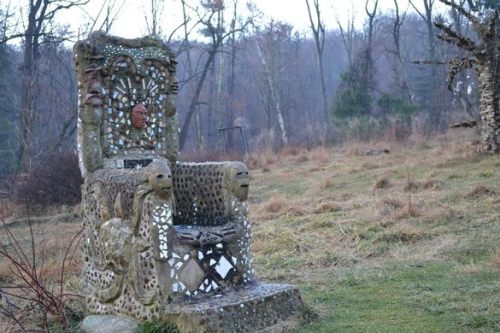 Lehigh Millennium Folk Arch and Art EnclaveDown a gravel path past Look Out Drive in Bethlehem, PA, 