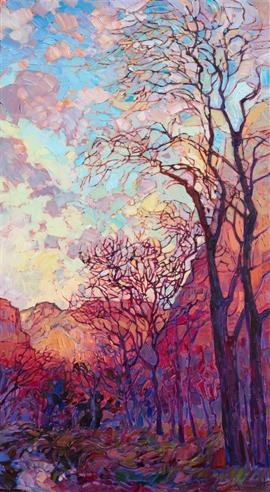 electronicgallery:Art by Erin Hanson1. Water Lilies2. Westerlies3. Wildflowers on Green4. Winding Li