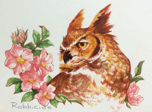 Watercolor birds! I didn’t scan these before I gave them away, so these are phone pictures, oo
