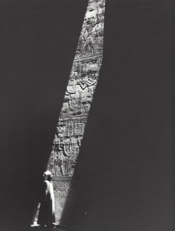 poetryconcrete:  Relief at a Ptolemaeische temple, photography by Kees Scherer, 1968, in Egypt.