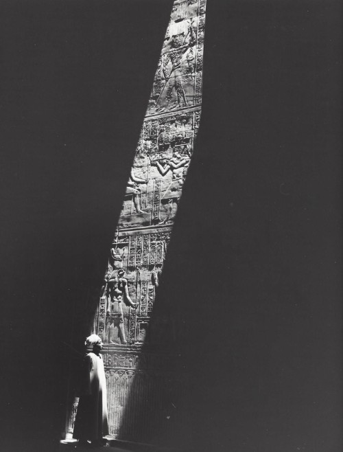 poetryconcrete:Relief at a Ptolemaeische temple, photography by Kees Scherer, 1968, in Egypt.