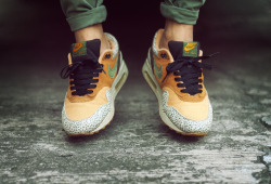 sweetsoles:  Atmos x Nike Air Max 1 ‘Safari’