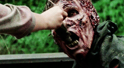 c-sand:  The Walking Dead // 4x14: The Grove:   I can kill walkers … I mean, I’ve tried. I’m not like my sister. I’m not messed up. I know what they are. But, I can’t kill people. I could never do that. When the bad people were at the prison