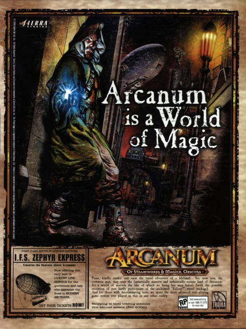 oldpcgads:  Arcanum: Of Steamworks & Magick Obscura 