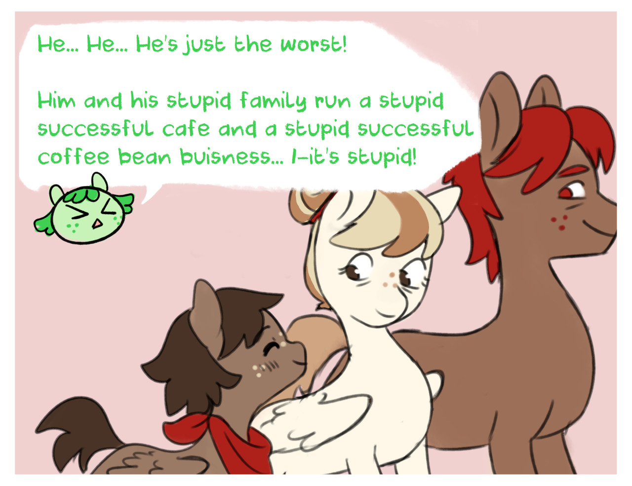 ask-snewpea:Snew Pea: No pony cares about peas…D’aww~ 