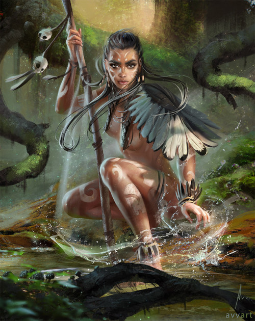 Witch doctor Aleksei Vinogradov www.artstation.com/artwork/mP049