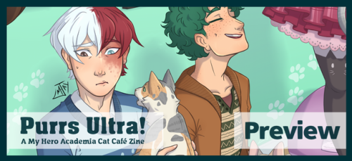 What is Todoroki even looking at?!A small preview of my piece for the sweet Purrs Ultra! @bnhacatcaf