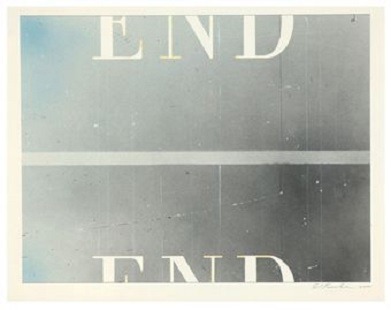 artist-edward-ruscha: The End #53, Edward Ruscha