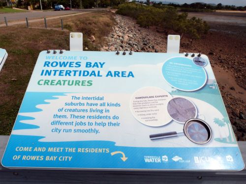 I contributed to this signage at the Rowes Bay Intertidal area, Townsville. Queensland.