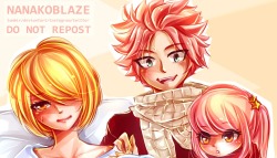 nanakoblaze:  AU where my OTPs are happily canon . Zervis family visit nalu family when their second child was born, i think i had drawn that zervis son before :o i don’t remember.tho in reality, zeref and natsu is killing eachother, mavis and zeref