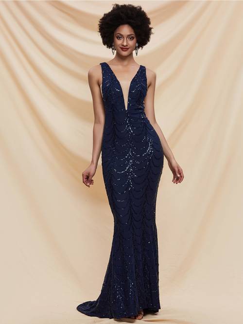 sequined gown by missord