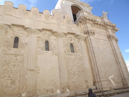 dwaynegostudynow: Temple of Athena incorporated within the Duomo at Ortigia, Sicily :)