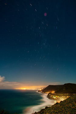 plasmatics-life:  Sea Cliff Bridge oh and a few stars… 