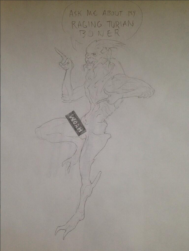 in the meantime have a naked garrus doodle i slid under our house guest&rsquo;s