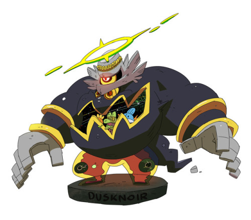 Halloween is coming and I just draw Dusknoir!. a mega one