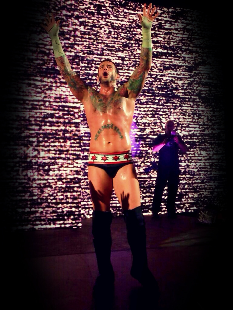 wrestling-gallery:  CM Punk last night in Queretaro, Mexico after winning his match