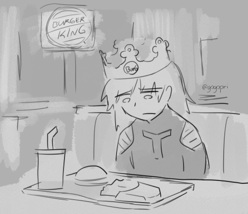 After MGS2 Raiden immediately goes to a fast food joint to contemplate his horrible life while Can&r