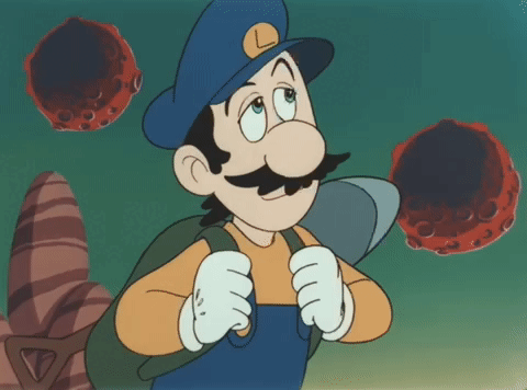 Super Mario Characters As They Appear In Super Mario Bros.: The Great Rescue Of Princess Peach (1986)