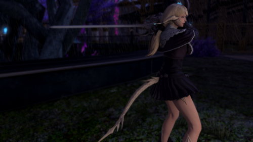 some beginning of Shadowbringers glamour shots of my dearest Kaede