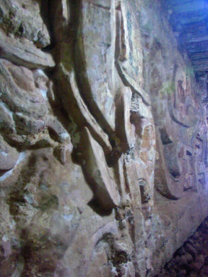 Rosalila Temple (Copán, Honduras).  It was unearthed under theAcropolis in 1991.The Rosalila Temple 