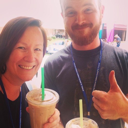 <p>Getting #joltscoffee with @devonmc7 the guy responsible for the Concert Window streaming. Jolts is the best addition to the #weiser2015 experience besides live streaming. (at Weiser High School)</p>