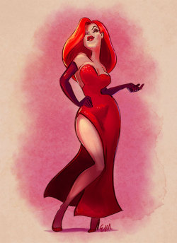Midderin: She’s Not Bad. She’s Just Painted That Way.  Jessica Rabbit For Sketch