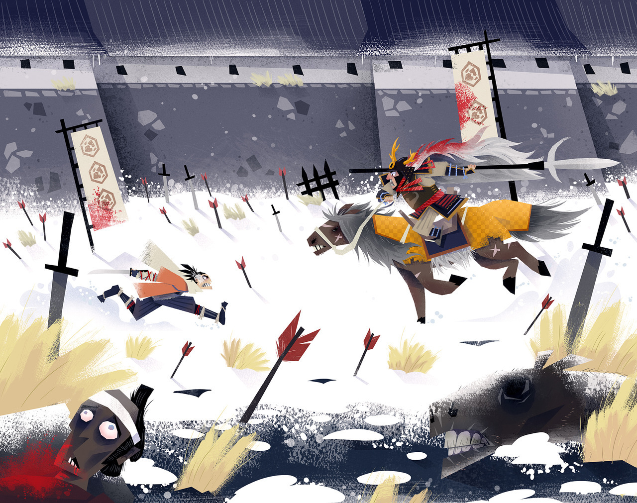 revujo-illustrations: Sekiro: Shadows die twice: Gyoubu Oniwa  