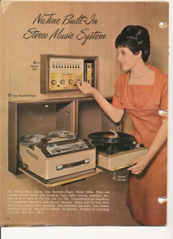 midcenturymodernfreak:  1966 NuTone Built-In Stereo Music System - Via