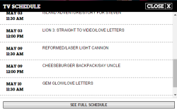 mega-madridista-4-life:  CN’s SU schedule