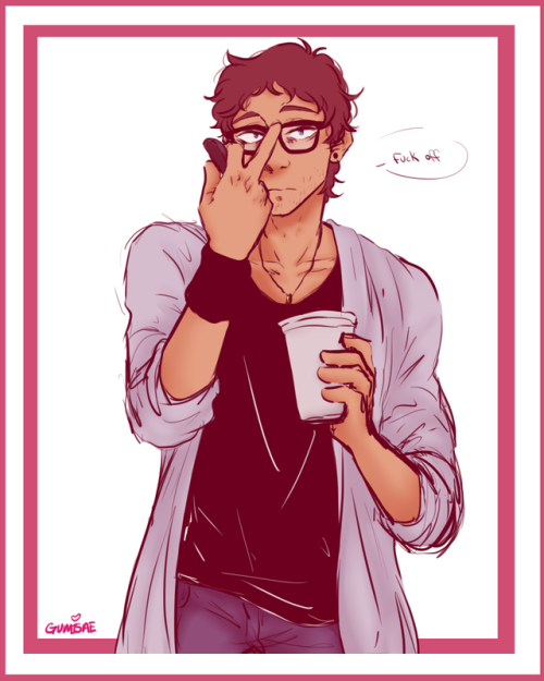 gumisae:a very tired college student lance w/ glasses!!