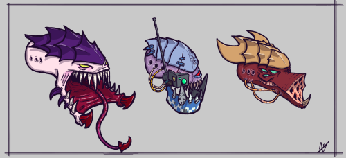 Drawing some more ‘nids to warm up&hellip; what’s that? Damn, those Deffskullz will loot anything.