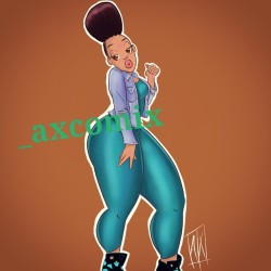 axart:  Hey @seikoblaze ya been cartoonized #axcomix #thickchicks