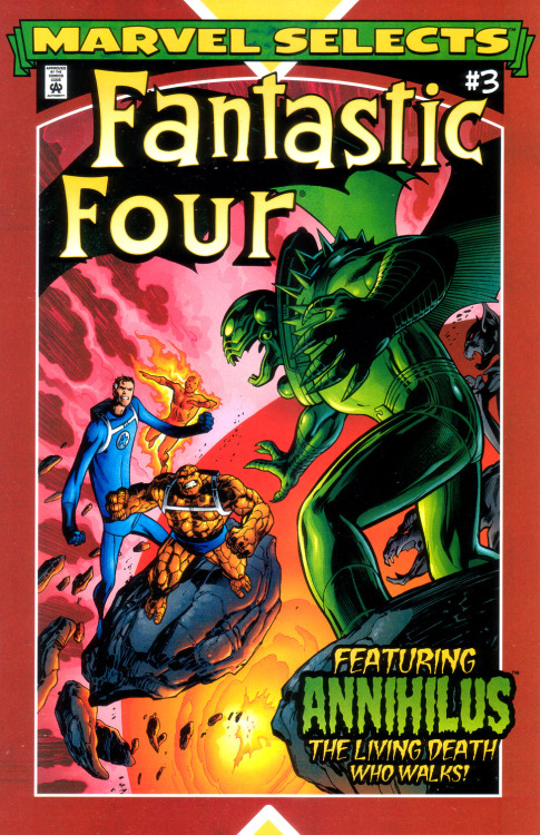 themarvelwayoflife:  Original and reprint. Fantastic Four #109 (1971) by John Buscemaand Marvel Selects: Fantastic Four #3 (2000) by Alan Davis.