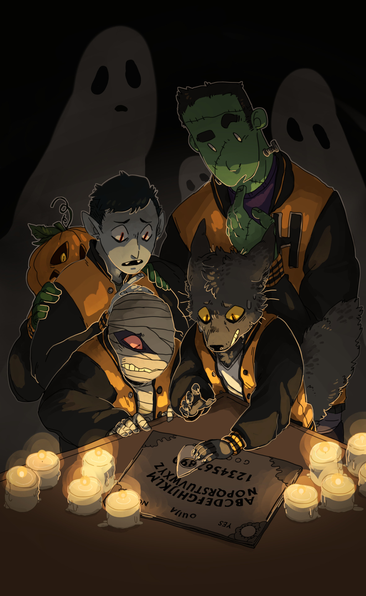 corycat90:  happy halloween! illustration project #4 