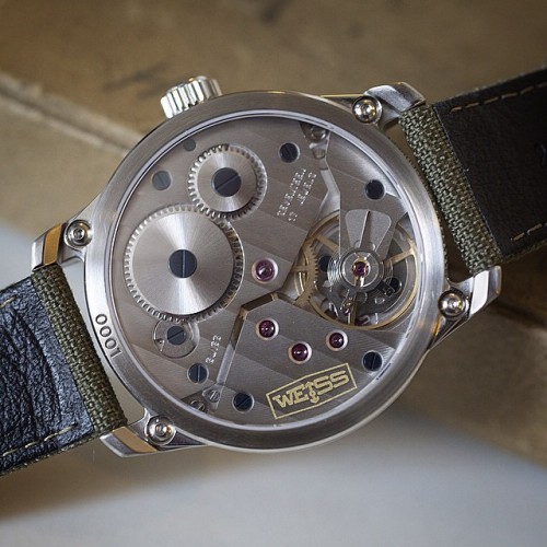 A look at the @weisswatchcompany Standard Issue Field Watch’s Unitas movement. Sooner rather than later, they hope it too will be made in LA. Story on hodinkee. (at www.hodinkee.com)