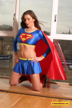 thesebeautifulpeople:  Kyla Cole as Supergirl