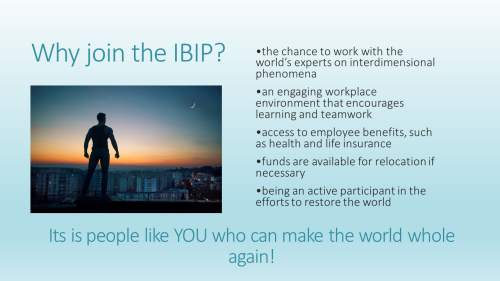 ditzysworld:   ↳ the in-between extra content  - the IBIP career recruitment initiativehave you ever