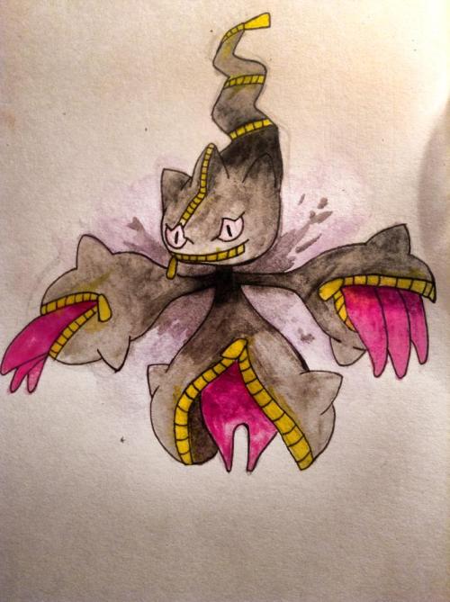 thescribblesofamadman: Watercolour mega banette I did a few weeks back c: 