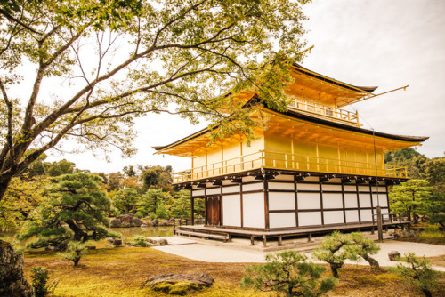 Thursday 5th October 2017. 11:30 Kyoto Japan.Kinkakuji Temple located on the west side of Kyoto. It&
