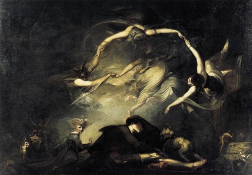 John Henry Fuseli, “The Shepard’s Dream“, from &ldquo;Paradise Lost”, 17