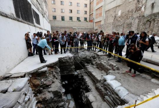 Archaeologists discover Aztec ball court in heart of Mexico City