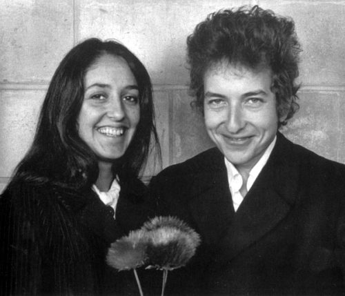 the60sbazaar:Joan Baez and Bob Dylan @elizabitchtaylor