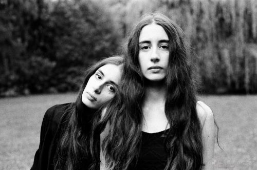 My Favorite Photo, Let Your Hair Down, Monochrome, TWINS ♥, 35mm Film, IDENTICAL TWINS, Portr