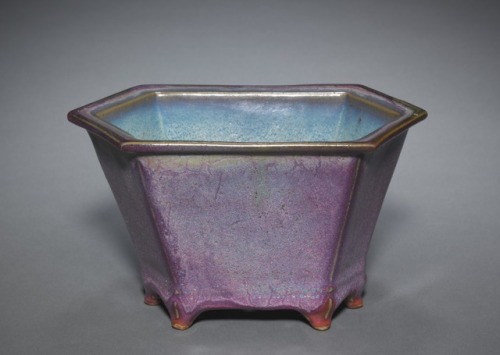 Pair of Hexagonal Flower Pots, 1300, Cleveland Museum of Art: Chinese ArtThis deep hexagonal flowerp