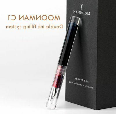 moonman.fountain-pens.biz/Moonman C1 Transparent Eyedropper Fountain Pen  F Nib Ink Pen