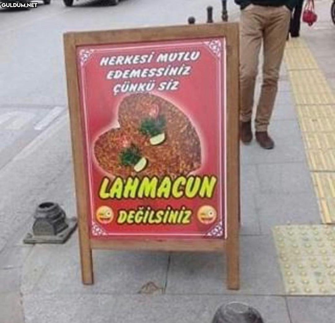 Bizi lahmacun kadar mutlu...