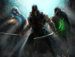 thecyberwolf:  Mortal Kombat Assassins  by Sona Nekorancova (Letticia Maer)  Nice smoke in the background