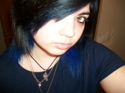 I cut and dyed my hair :) Bad Picture but it was the best I could get while sick Dx